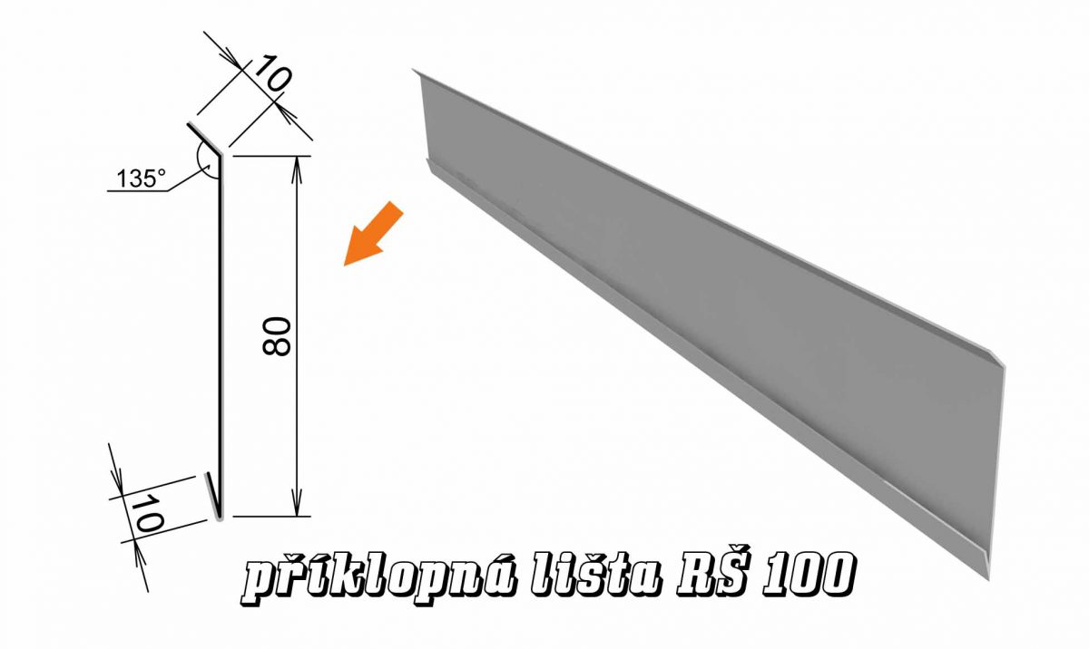 Příklopná lišta var. A (12A / 1,2 kg)