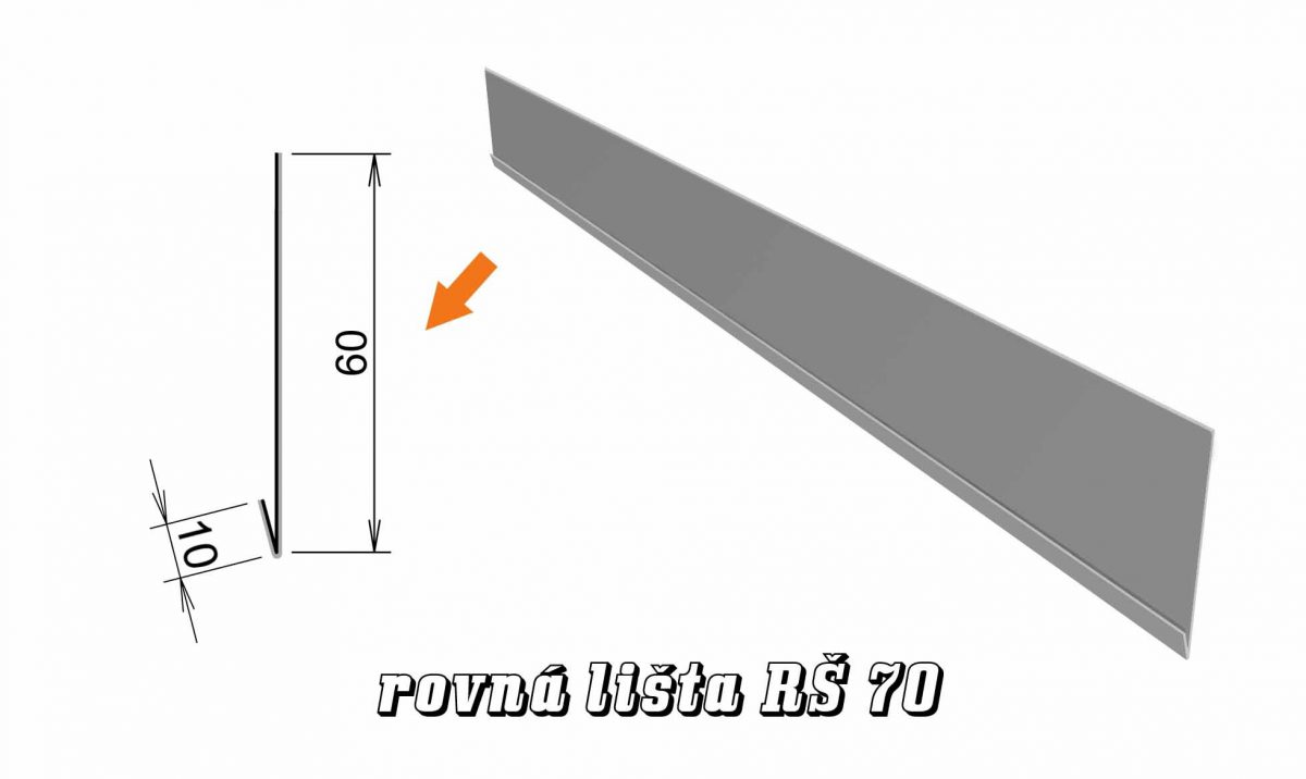 Rovná lišta var. B (06B / 0,84 kg)